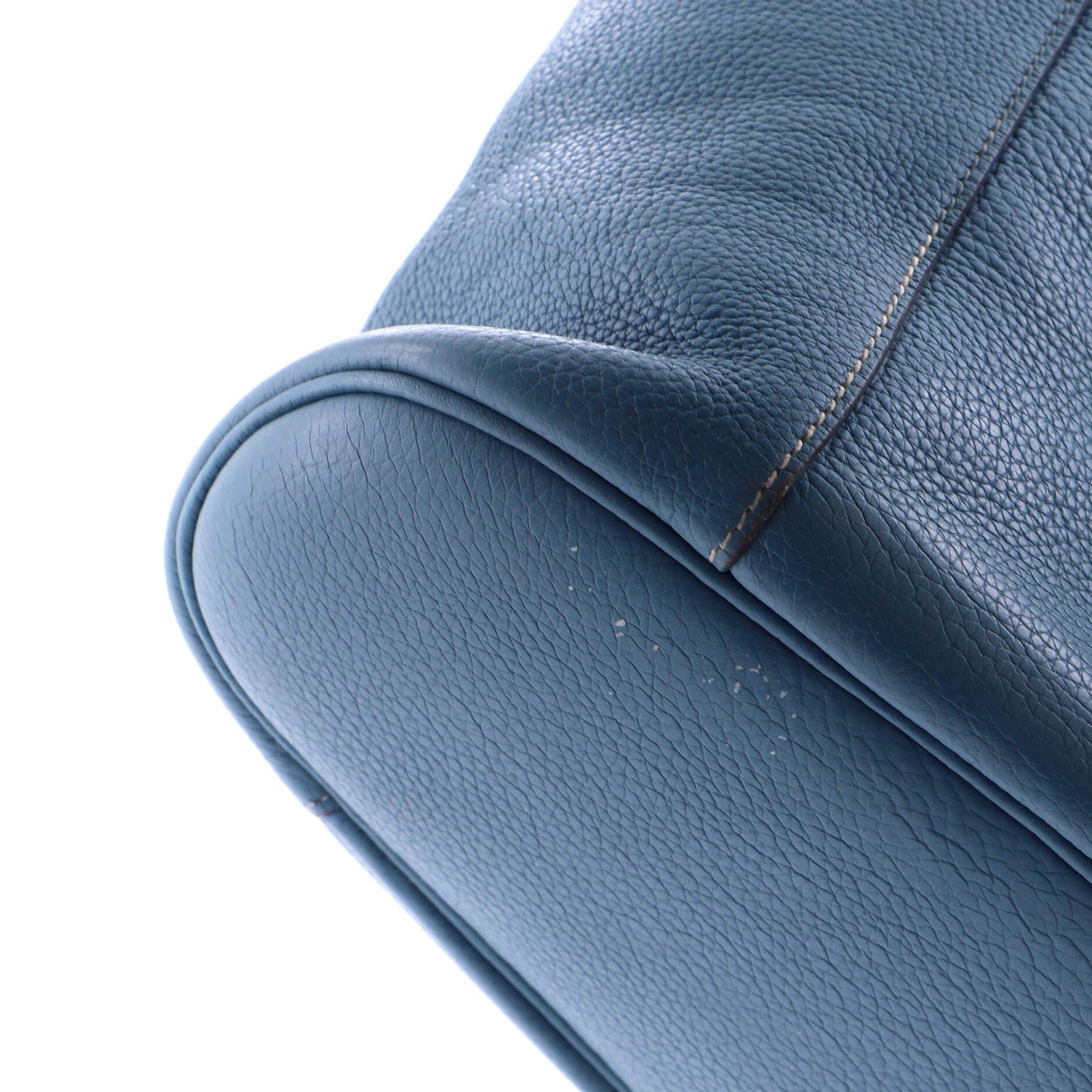 Pre-Owned Hermes Sac Good News Bag Leather GM, Alternate, color, Bleu Jean