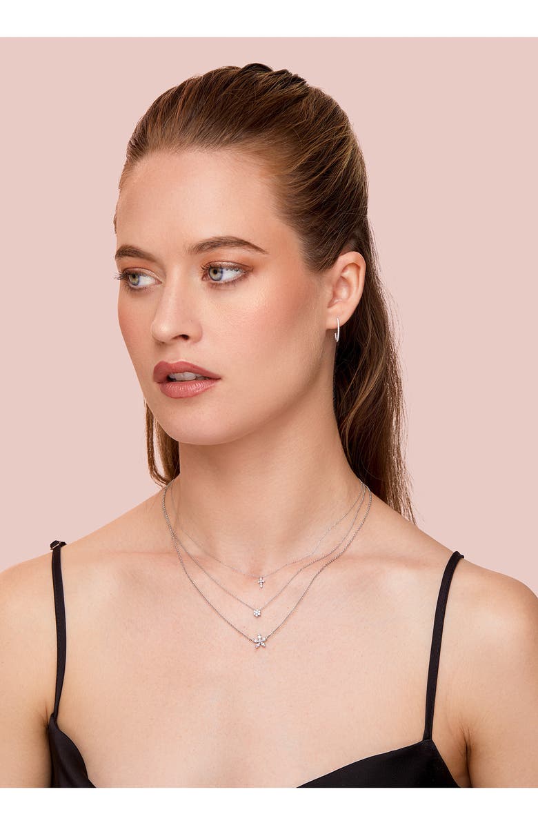 Bony Levy Mika Diamond Flower Pendant Necklace, Alternate, color, 18Kw