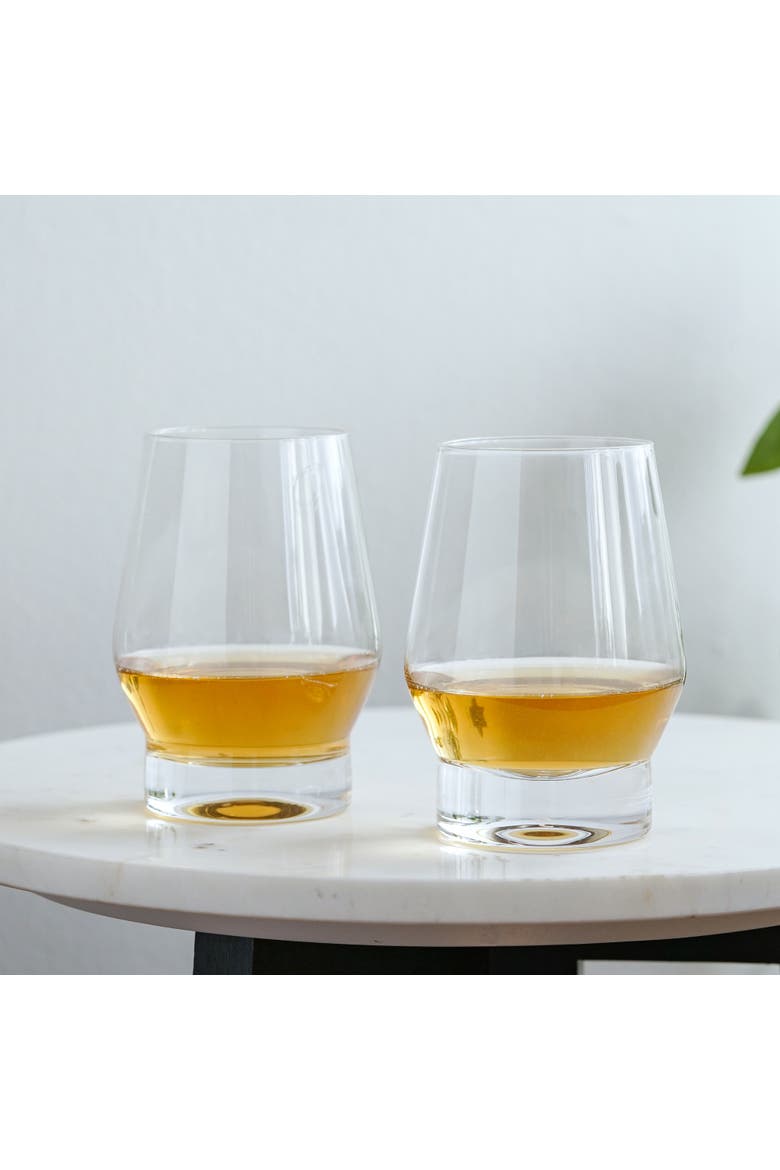 Raye Crystal Heavy Base Whiskey Glasses Set of 2, Alternate, color, Clear