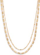 Nordstrom Layered Faux Pearl Necklace