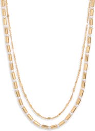 Nordstrom Layered Faux Pearl Necklace