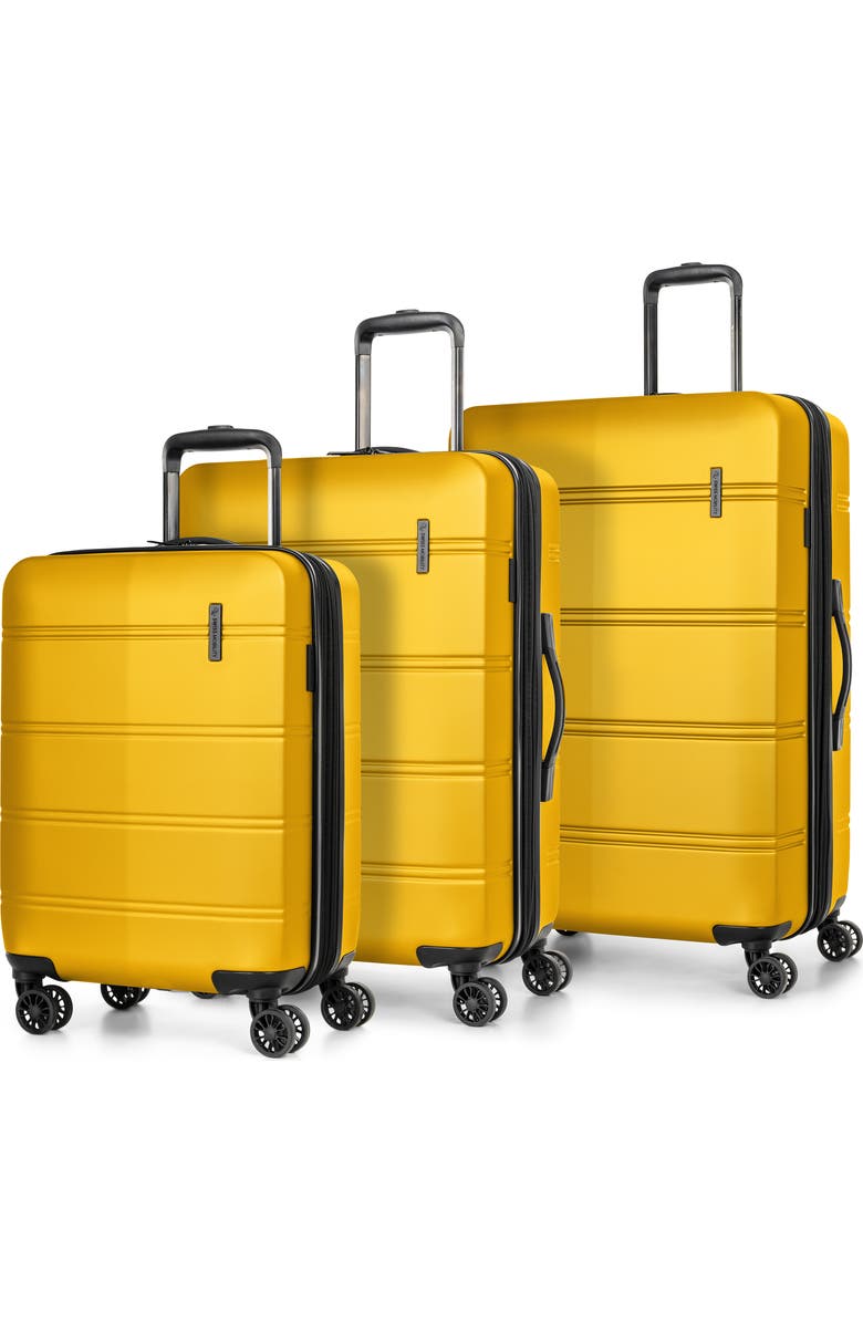Swiss Mobility LAX 3 Piece Hardside Luggage Set, Main, color, Yellow
