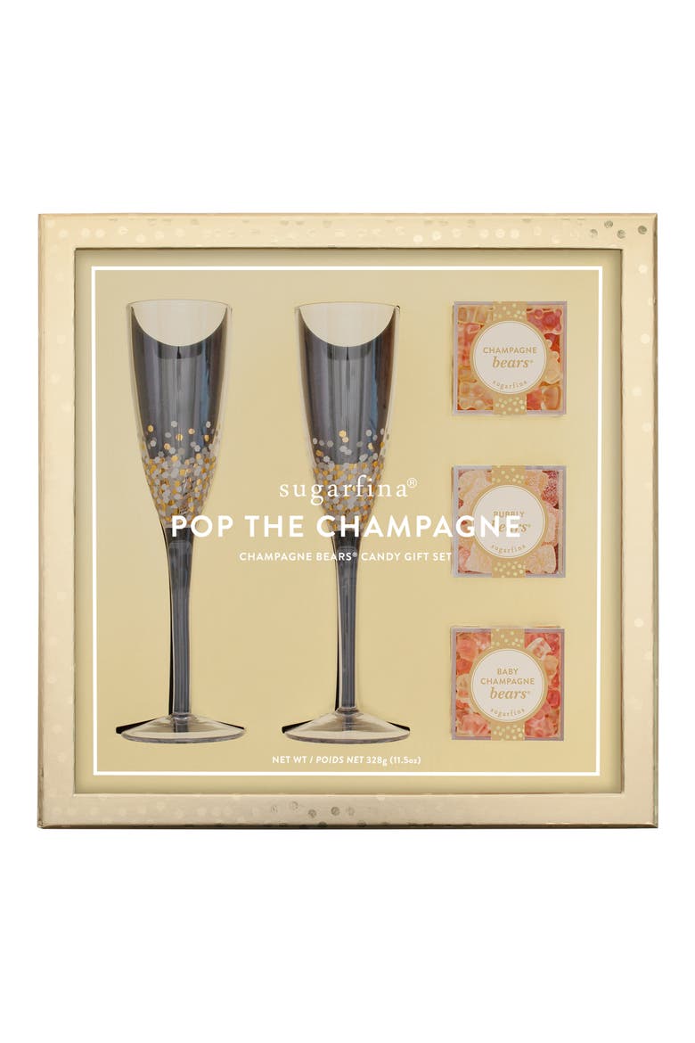 Pop the Champagne Candy Gift Set, Main, color, GOLD