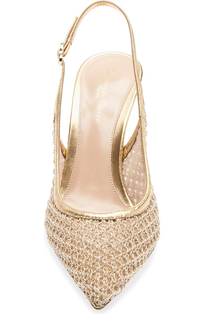 Gianvito Rossi Pointy Toe Slingback Sandal, Alternate, color, Mekong