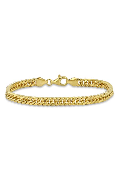 Double Curb Link Bracelet