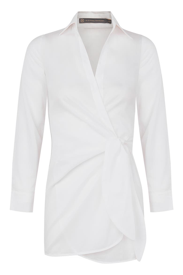 Solid Lia Short Cover-Up Dress, Alternate, color, OFF WHITE