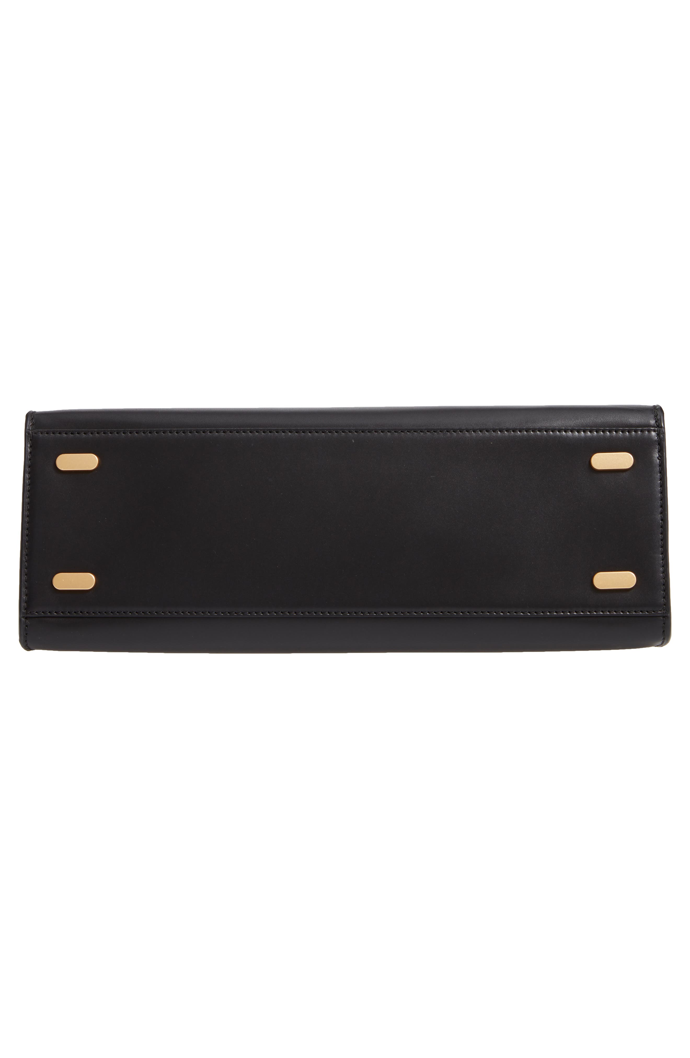 Lee Radziwill Leather Bag, Alternate, color, BLACK