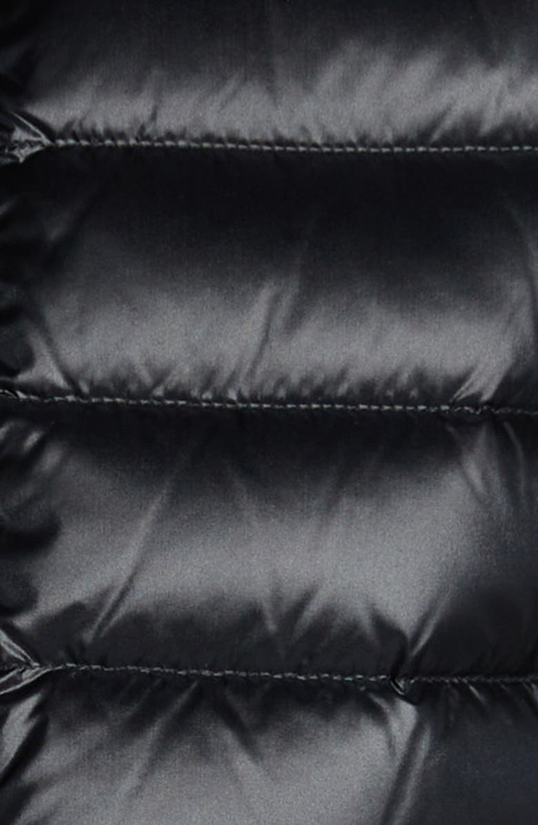 Moncler Quilted Down & Wool Knit Cardigan, Alternate, color,