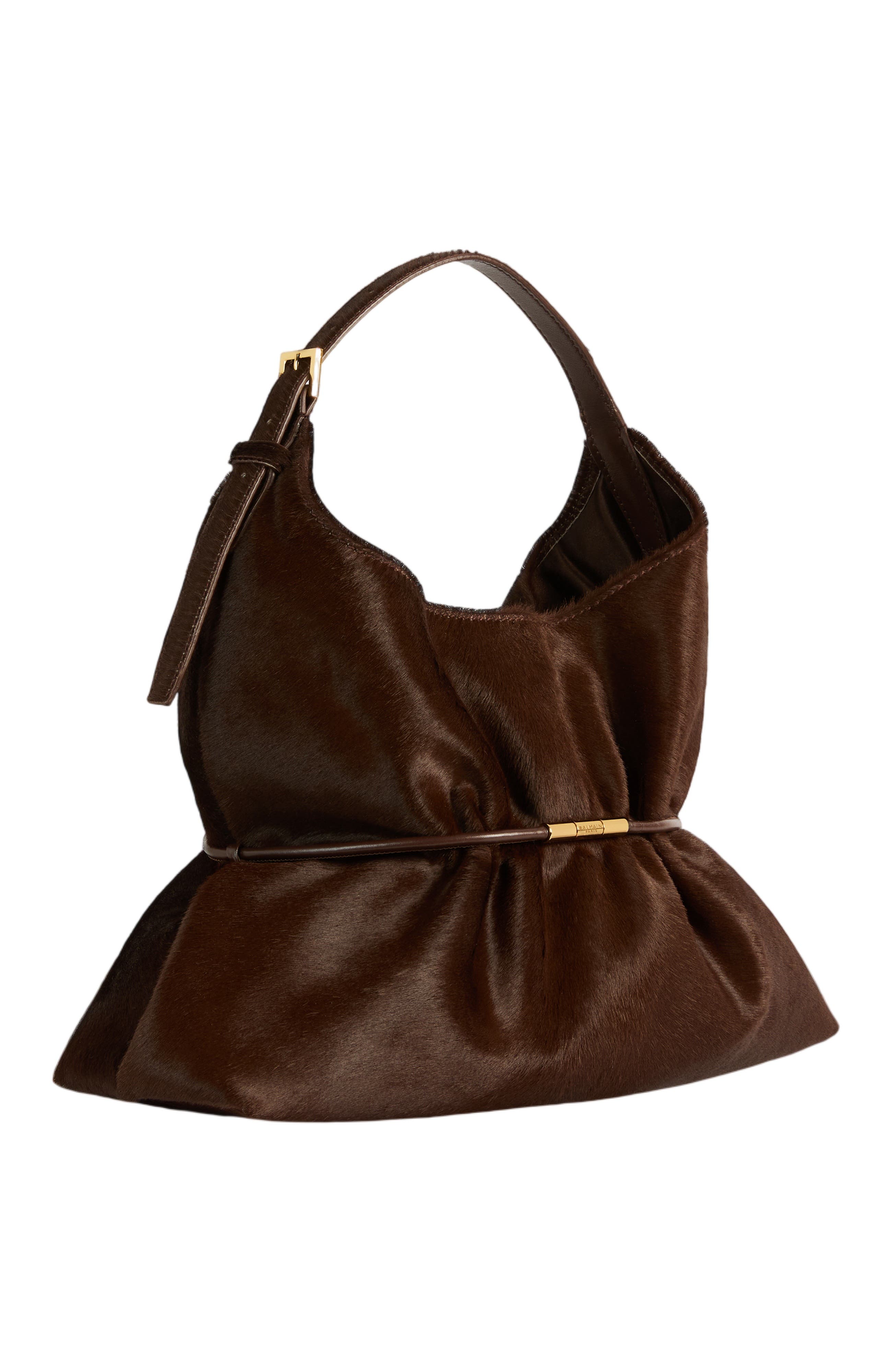Sphynx Medium Bag in Pony-Effect Leather, Alternate, color, dark brown