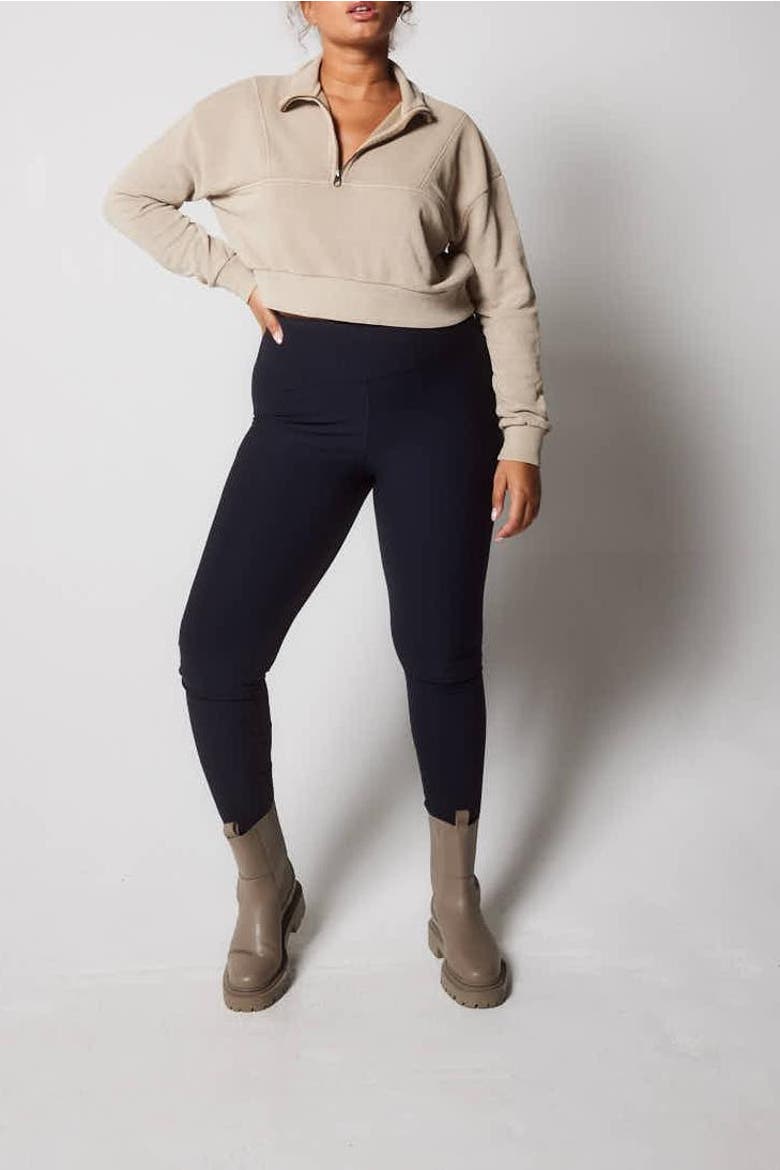Winter Everyday High Waisted Leggings, Alternate, color, Vintage Navy