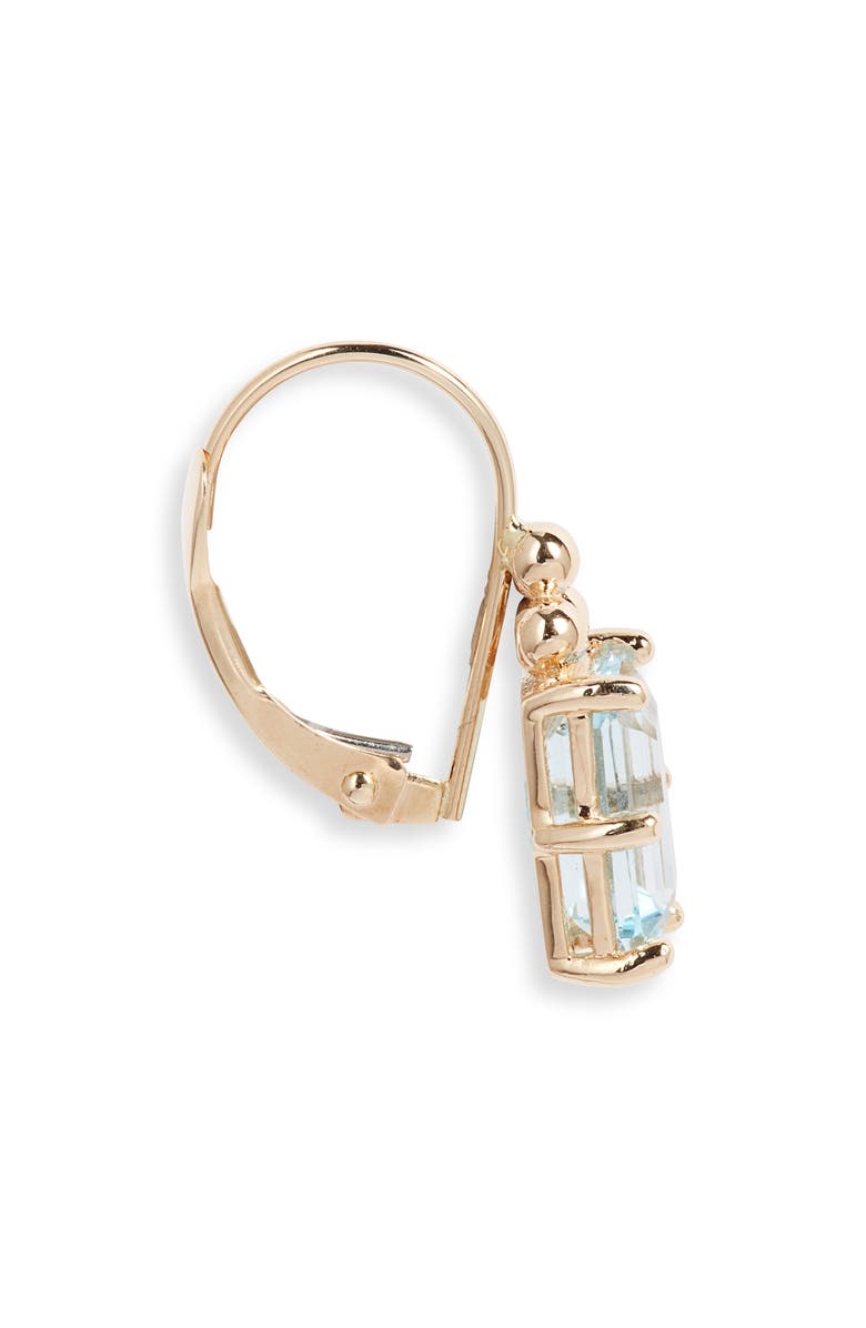 Anzie Cléo Carré Blue Topaz Drop Earrings, Alternate, color, Blue