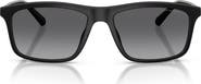 Emporio Armani 57mm Polarized Gradient Pillow Sunglasses