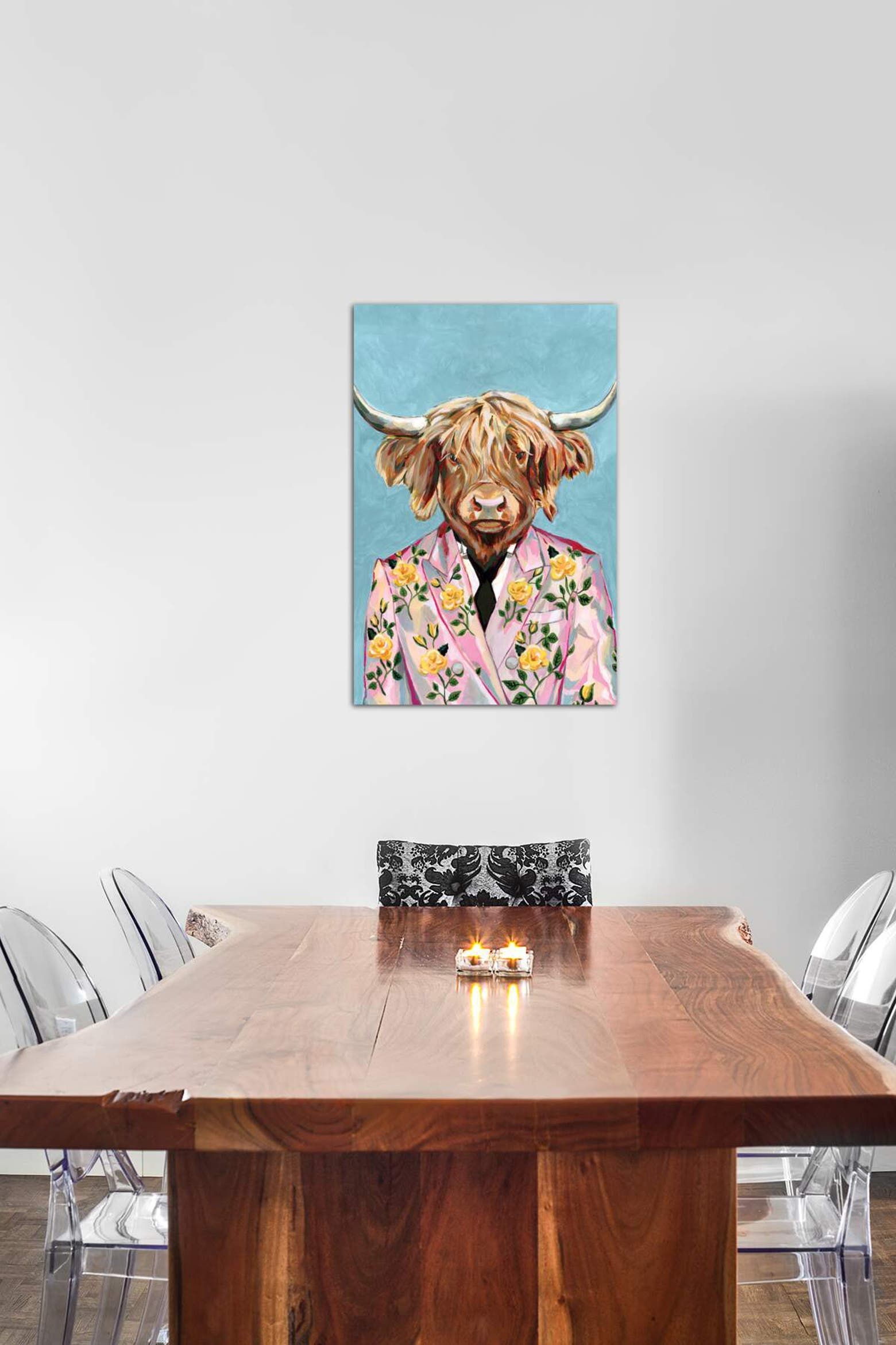 Cow Hide Rug Small iCanvas Gucci Cow by Heather Perry Canvas Wall Art 18