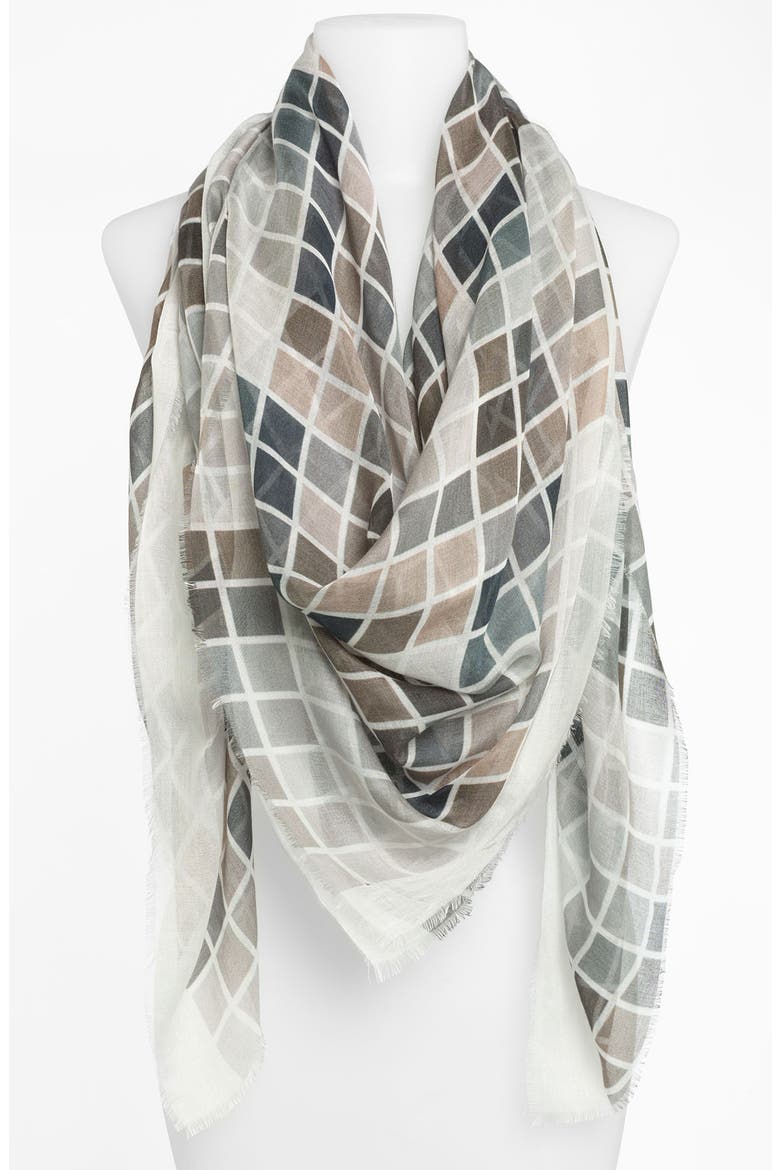 'Blocks of Color' Scarf, Main, color, GREY MULTI