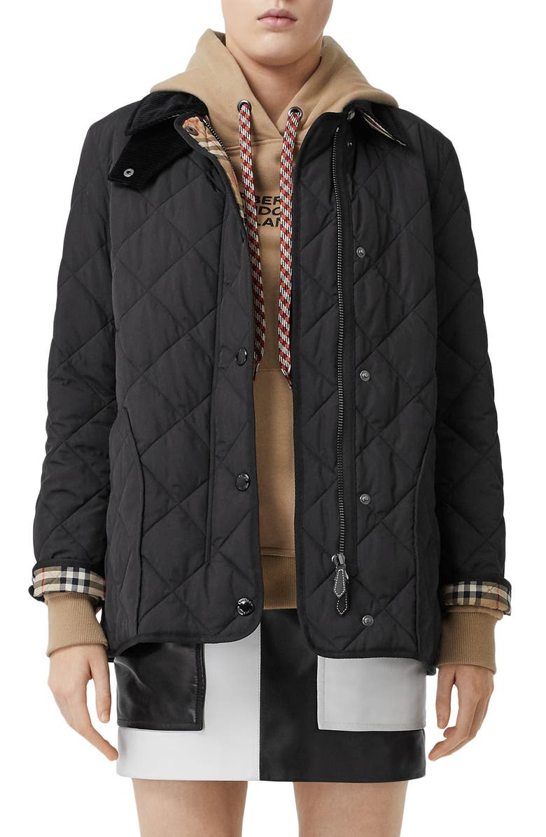 Burberry Cotswold Thermoregulated Quilted Barn Jacket, Main, color,