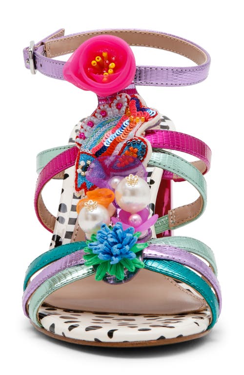 Shop Betsey Johnson Azallia Ankle Strap Sandal In Pink Multi
