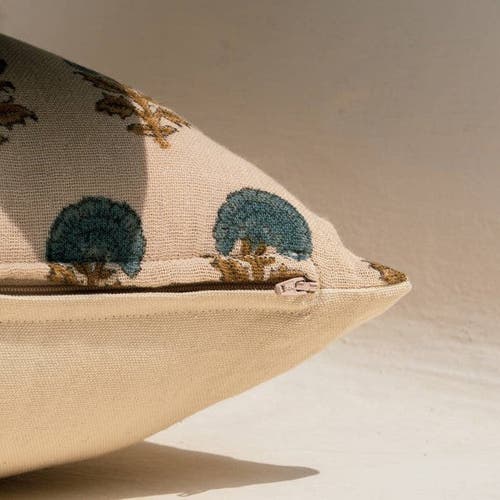 Mela Artisans Buta Blockprint Pillow In Multi