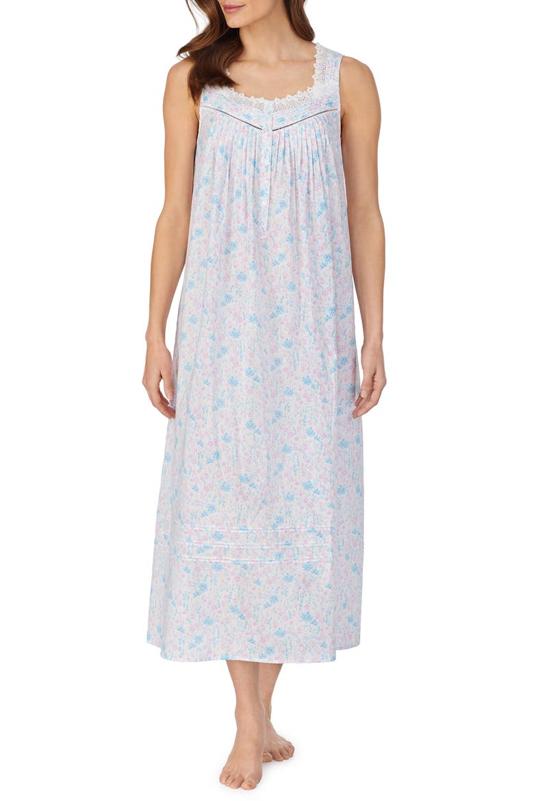 Ballet Nightgown, Main, color, WHITE GROUND MULTI FLORAL