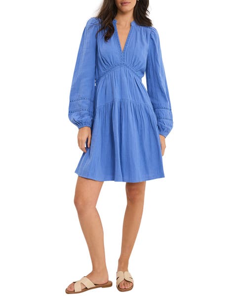 Cotton Cheesecloth Mini Dress