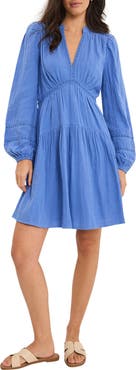 MINT VELVET Cotton Cheesecloth Mini Dress