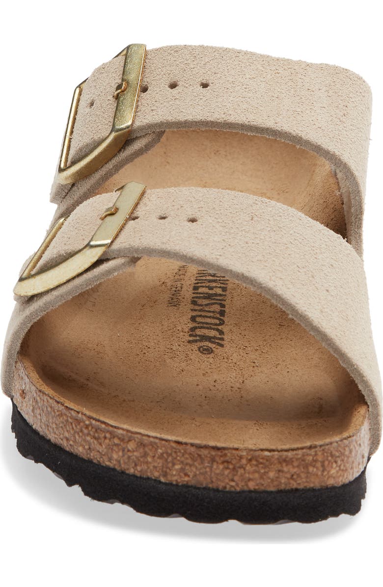 Birkenstock Arizona Sandal, Alternate, color, Sandcastle Suede