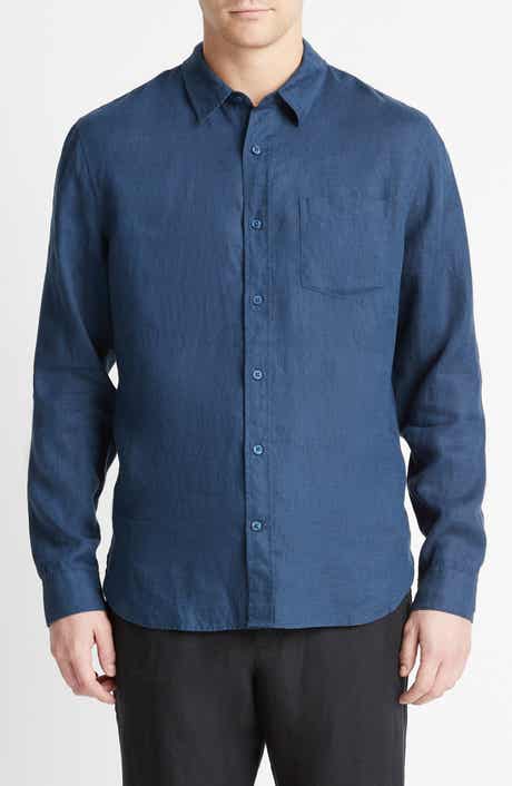 Vince Linen Button-Up Shirt