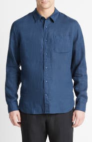 Vince Linen Button-Up Shirt