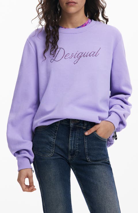 Women's Purple Crewneck Sweatshirts | Nordstrom Women's Purple Crewneck Sweatshirts | Nordstrom