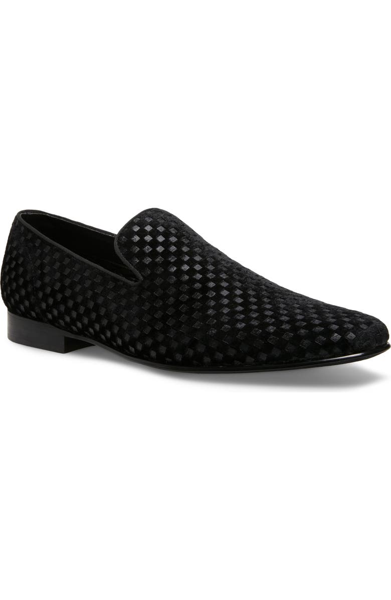 Steve Madden Lifted Smoking Slipper, Main, color, Black Vel