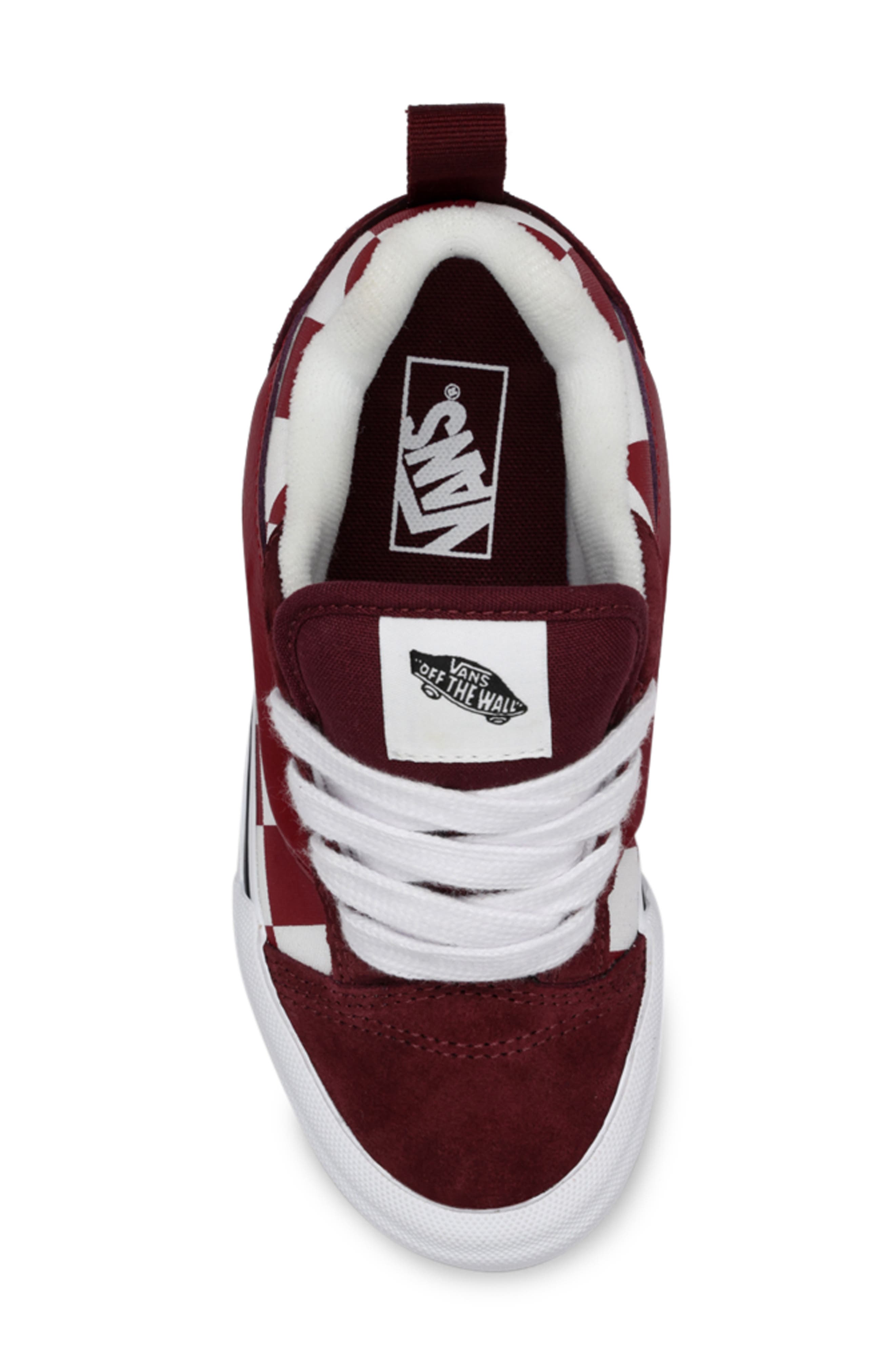 Vans Kids
 Knu School 2-Tone Low Top Sneaker, Alternate, color, 2-Tone Bordeaux