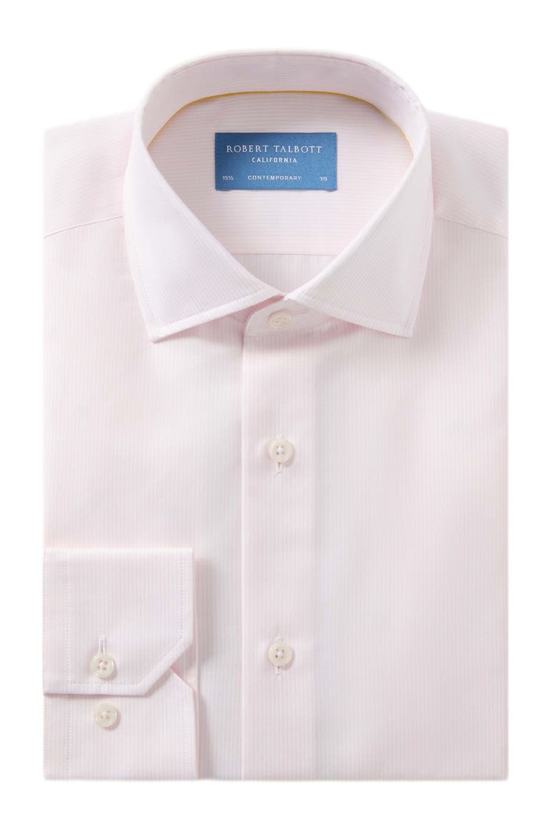 Reynolds Thin Stripe Shirt, Alternate, color, Pink