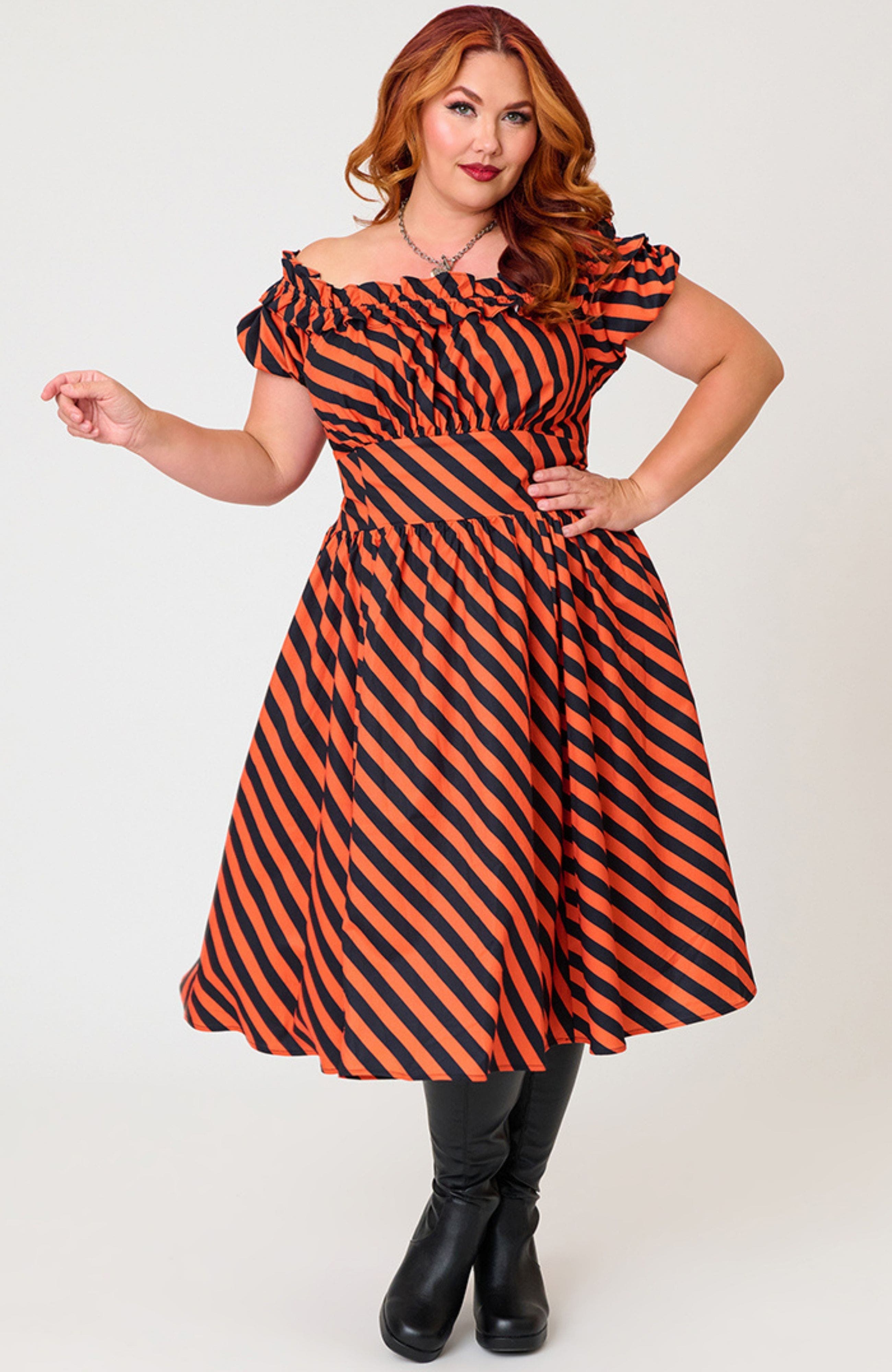 selected Orange Bias Stripe