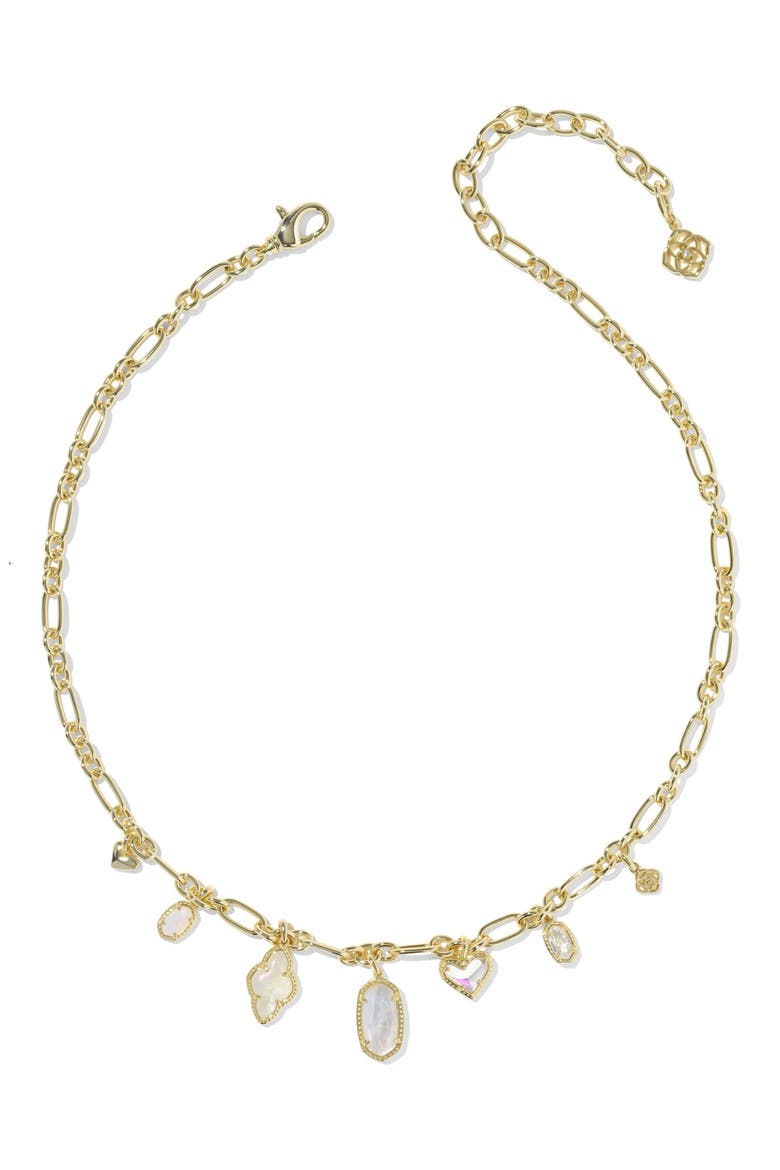 Icon Charm Necklace, Alternate, color, GOLD NEUTRAL MIX