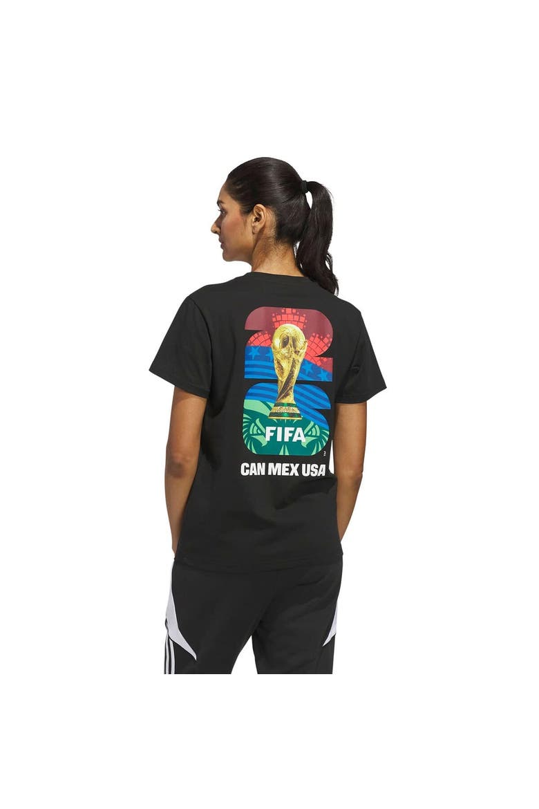 Women's adidas Black 2026 FIFA World Cup Official Graphic T-Shirt, Alternate, color, Black