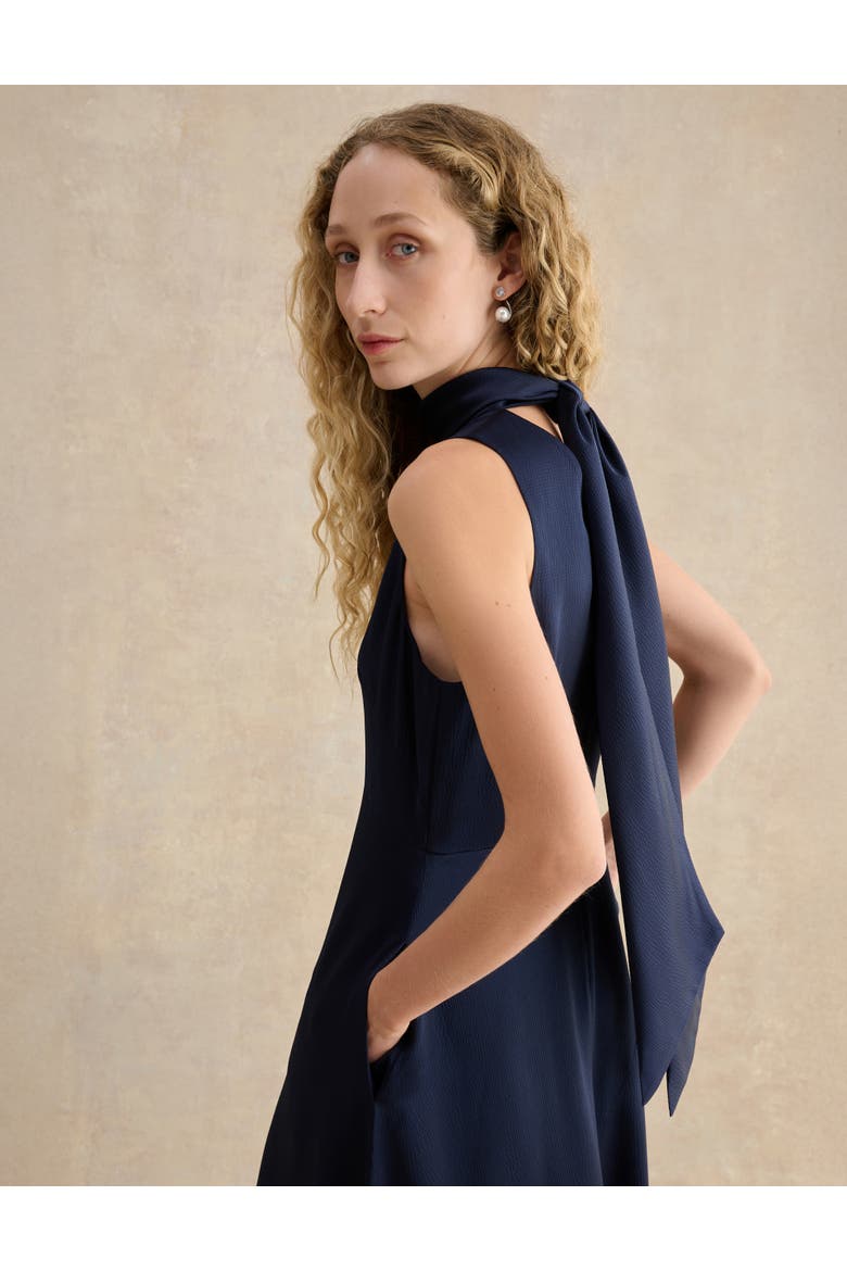 Marilyn Satin Maxi Dress, Alternate, color, Midnightnavy