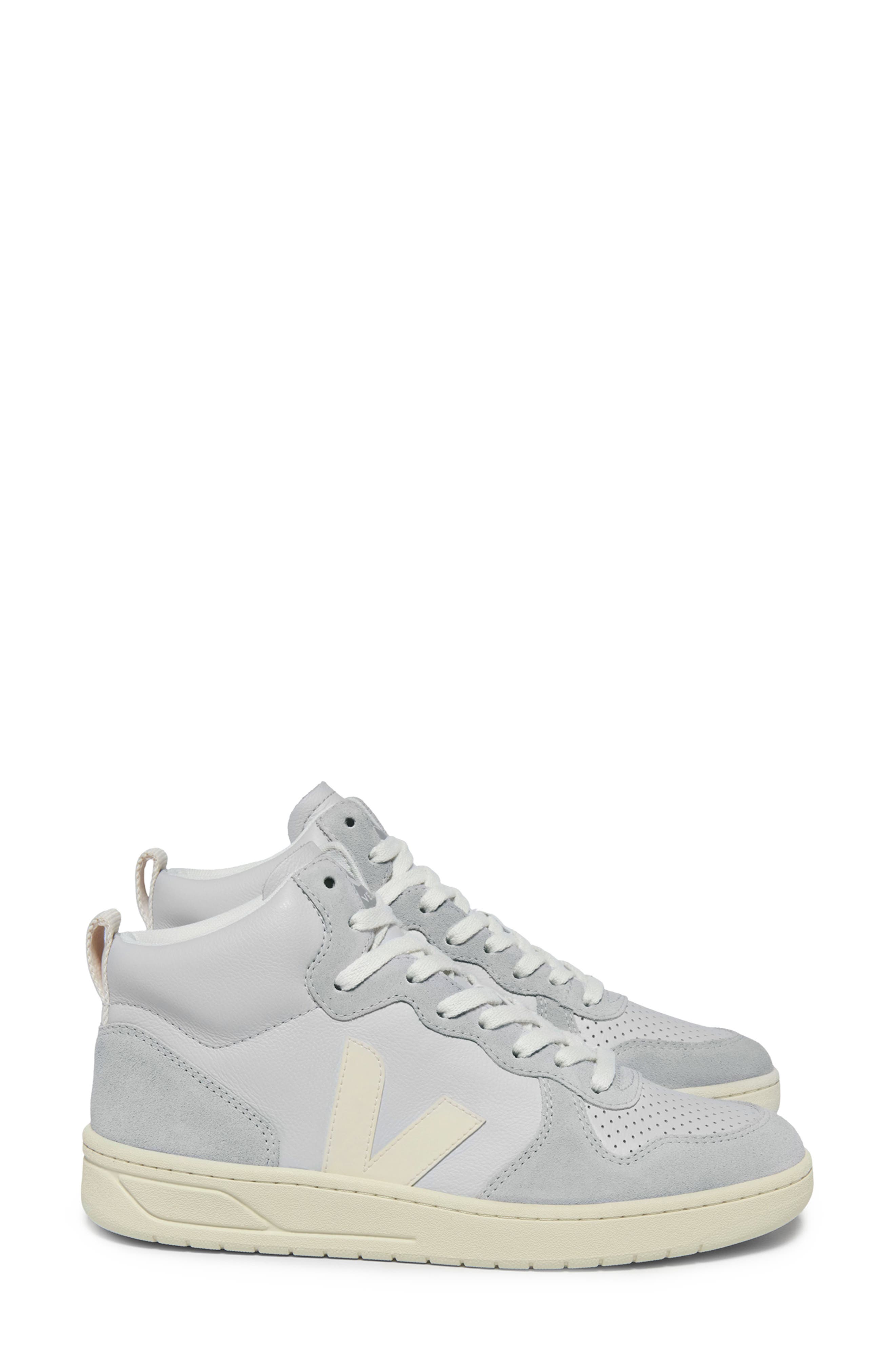 V-15 Mid Top Sneaker, Alternate, color, PEARL CASHEW