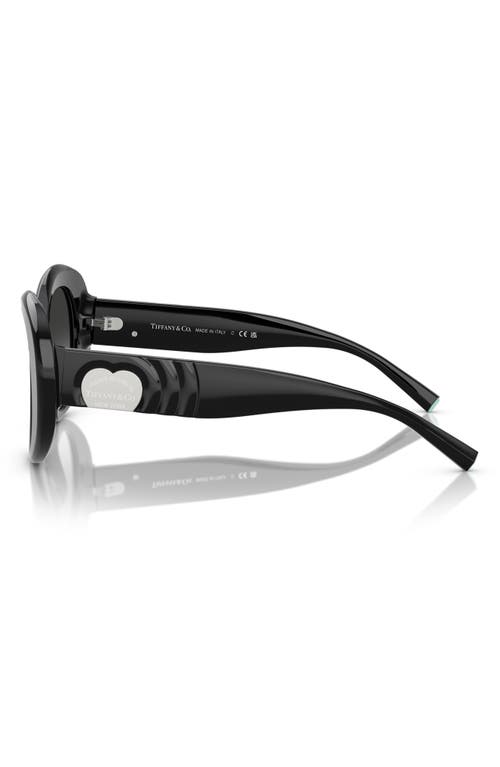 Tiffany & Co . 52mm Gradient Round Sunglasses In Black