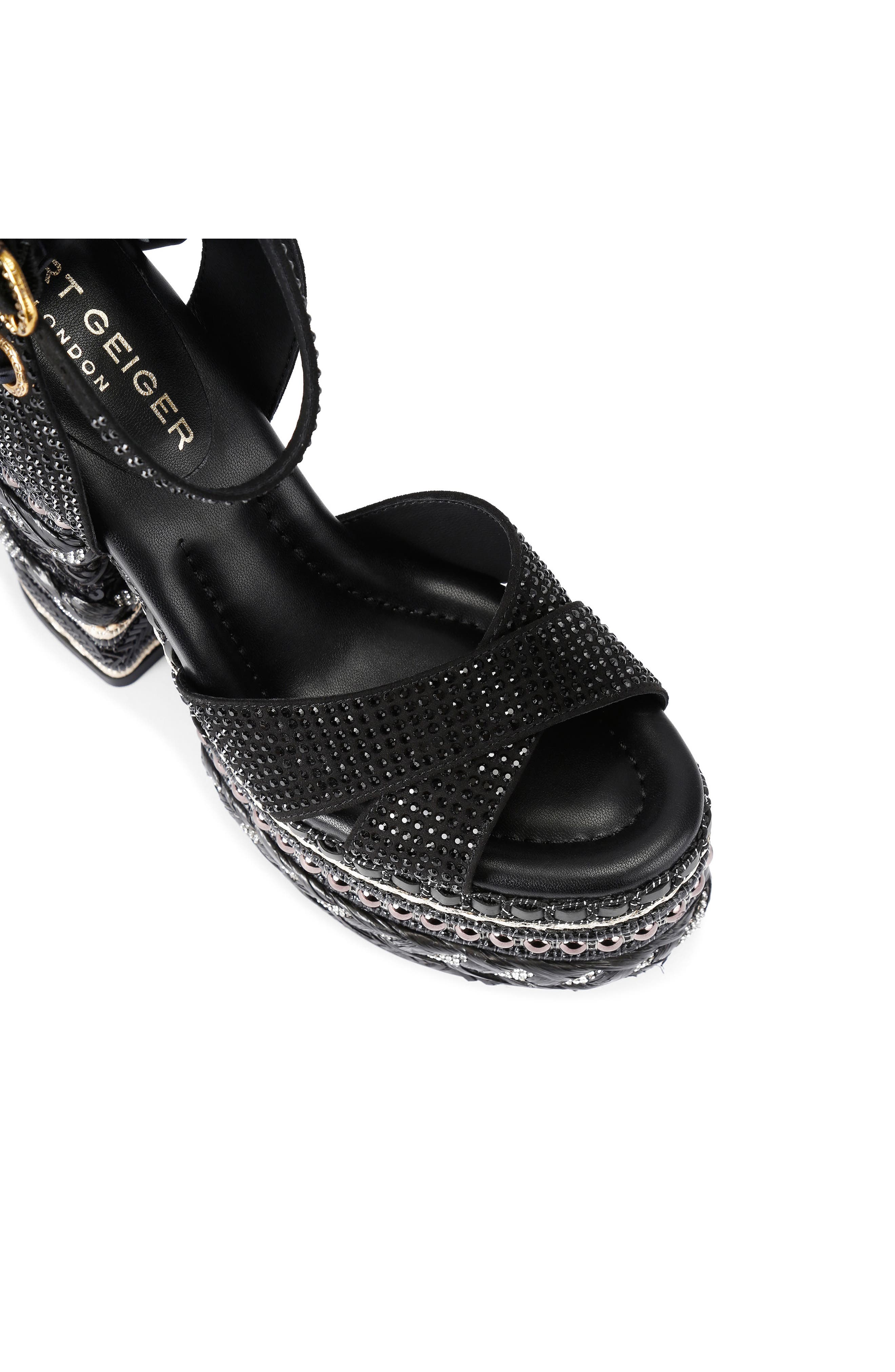 Kurt Geiger London Chelsea Platform Sandal, Alternate, color, Charcoal