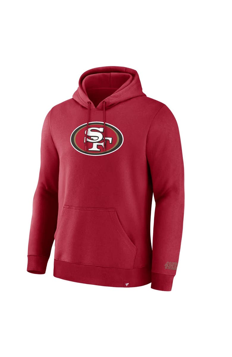 FANATICS Men's Fanatics  Scarlet San Francisco 49ers Legacy Fleece Pullover Hoodie, Alternate, color, Scarlet