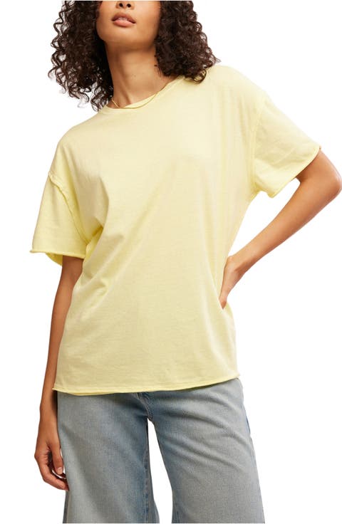 We The Free Nina Crewneck Cotton T-Shirt