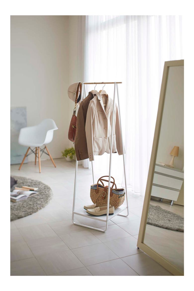Freestanding Hanging Rack, Alternate, color, WHITE
