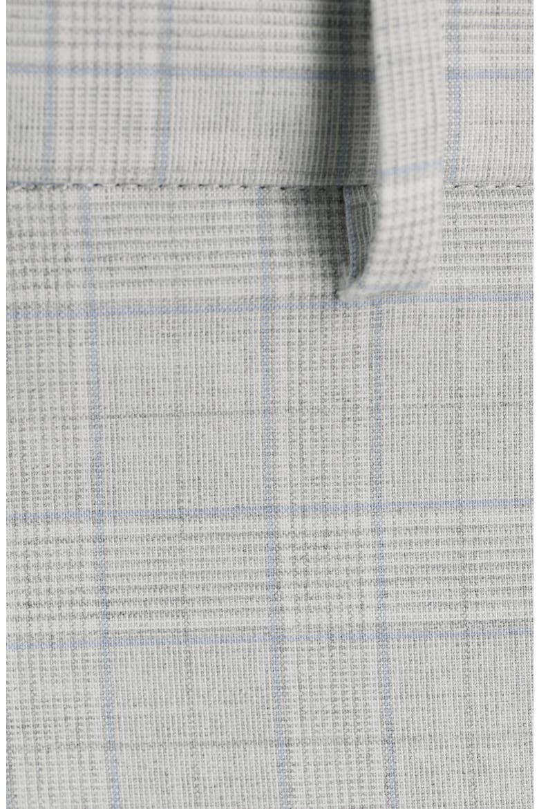 Glen Plaid Stretch Pants, Alternate, color, LIGHT GREY