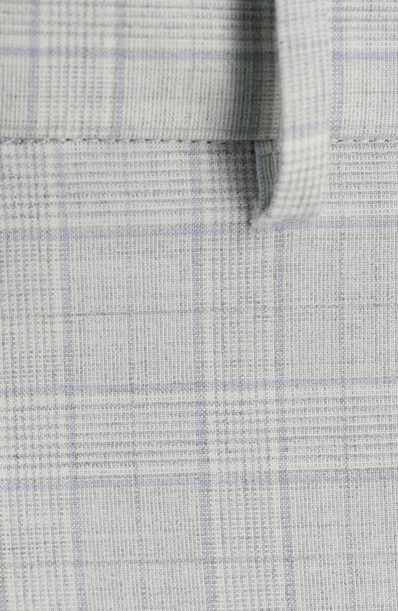 Kenneth Cole Reaction Glen Plaid Stretch Pants, Alternate, color, Light Grey