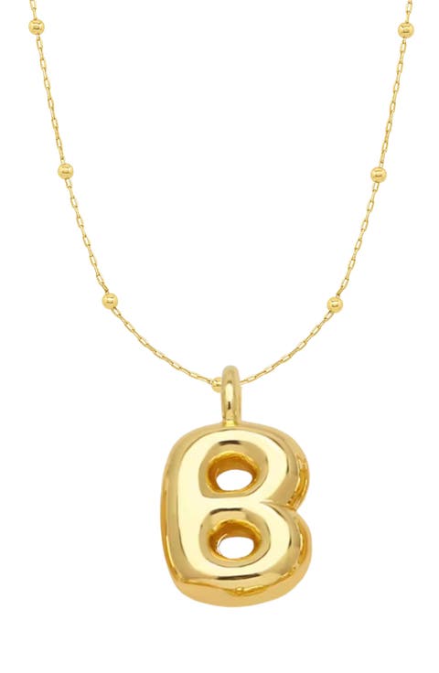 Bubble Initial Necklace