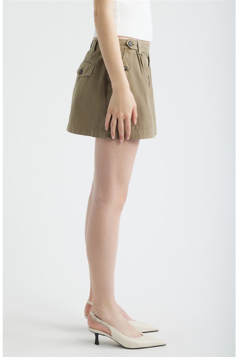 The Utility Cotton Miniskirt, Alternate, color, ARMY