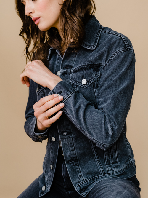 Able The Merly Jacket In Washed Black