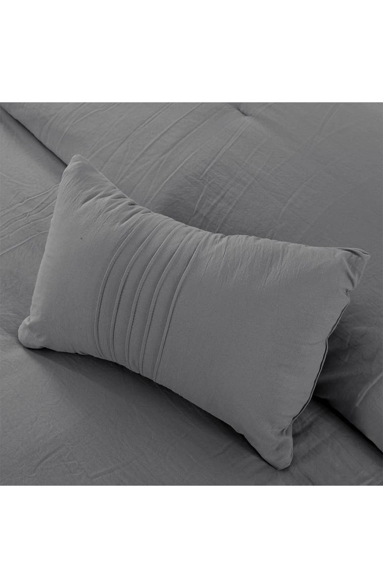 Modern Threads 4-Piece Garment-Washed Comforter Set - Beck Dark Rose - Queen, Alternate, color, 