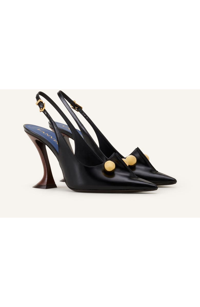 Lanvin Affinity Arch Slingback, Alternate, color, Black