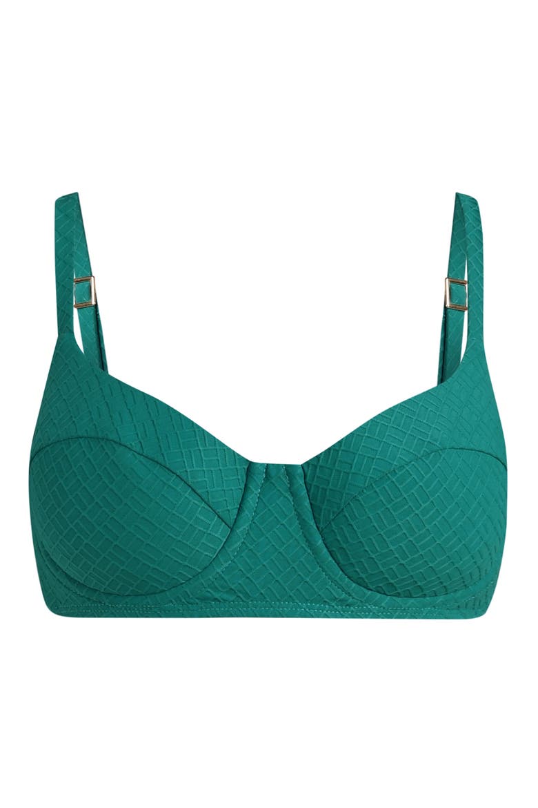 Textured Tides Underwire Bikini Top, Alternate, color, JUNGLE