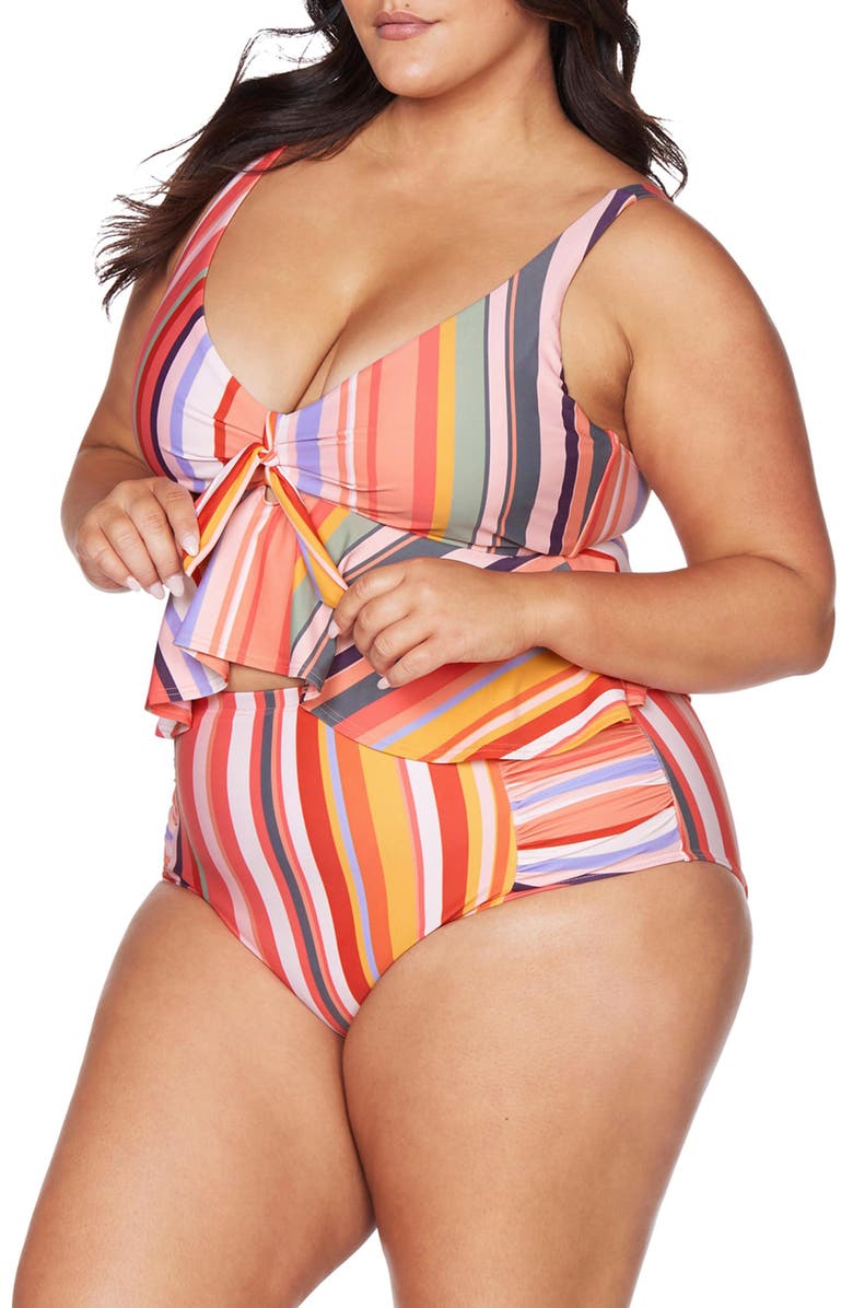 Artesands Carnivale Chagall Midriff Bikini Top, Alternate, color,